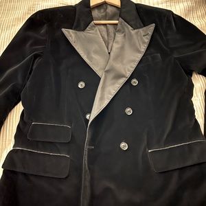 Brand new, never worn, tags attached, Dolce and Gabbana black velvet jacket.